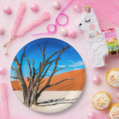 Dode boom in Deadvlei, Namibië Papieren Bordje (Feest)