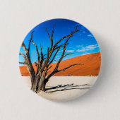 Dode boom in Deadvlei, Namibië Ronde Button 5,7 Cm (Voorkant)