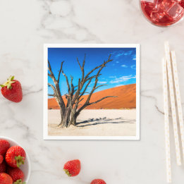 Dode boom in Deadvlei, Namibië Servet