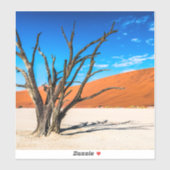 Dode boom in Deadvlei, Namibië Sticker (Vel)
