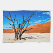 Dode boom in Deadvlei, Namibië Theedoek (Horizontaal)