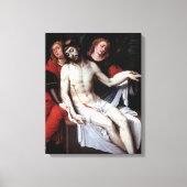 Dode Christus Gesteund door Twee Angels (Ribalta) Canvas Afdruk (Voorkant)
