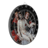 Dode Christus Gesteund door Twee Angels (Ribalta) Dartbord (Voorkant Links)