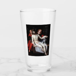 Dode Christus Gesteund door Twee Angels (Ribalta) Glas