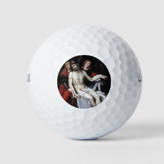 Dode Christus Gesteund door Twee Angels (Ribalta) Golfballen (Voorkant)