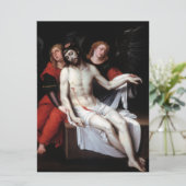 Dode Christus Gesteund door Twee Angels (Ribalta) Kaart (Staand voorkant)
