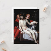 Dode Christus Gesteund door Twee Angels (Ribalta) Kaart (Voorkant / Achterkant in situ)