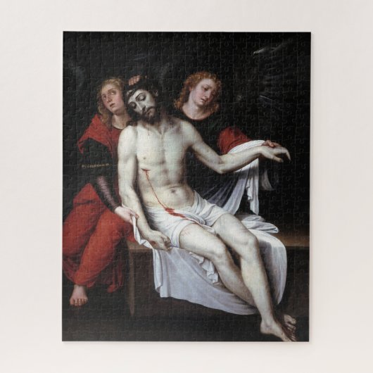 Dode Christus Gesteund door Twee Angels (Ribalta) Legpuzzel (Verticaal)