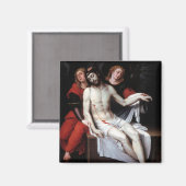 Dode Christus Gesteund door Twee Angels (Ribalta) Magneet (Voorkant / Achterkant)