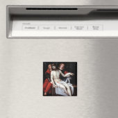 Dode Christus Gesteund door Twee Angels (Ribalta) Magneet (Insitu (Vaatwasser))