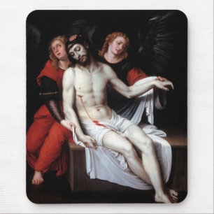 Dode Christus Gesteund door Twee Angels (Ribalta) Muismat