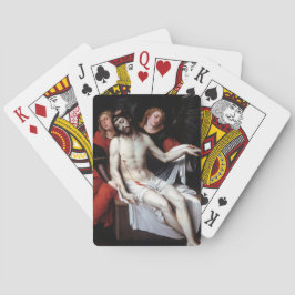 Dode Christus Gesteund door Twee Angels (Ribalta) Pokerkaarten