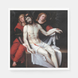 Dode Christus Gesteund door Twee Angels (Ribalta) Servet