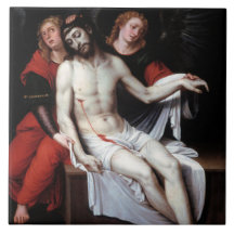 Dode Christus Gesteund door Twee Angels (Ribalta)