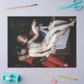 Dode Christus Gesteund door Twee Angels (Ribalta) Tissuepapier (Craft)