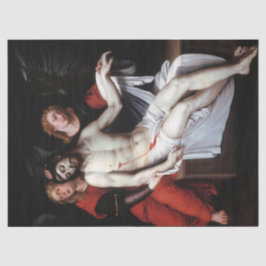Dode Christus Gesteund door Twee Angels (Ribalta) Tissuepapier