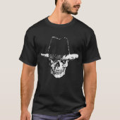 Dode Cowboy Skull die een Cowboy Pet T-shirt draag (Voorkant)