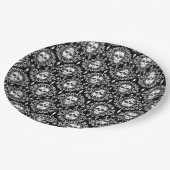 Dode Damask - Chic Sugar Skulls Papieren Bordje (Gekanteld)