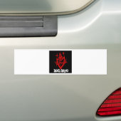 Dode Daze Tribale Hart Bumpersticker (Op auto)
