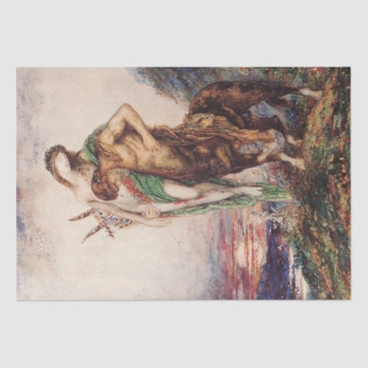 Dode dichter die door een Centaur wordt gedragen Tissuepapier (Voorkant)