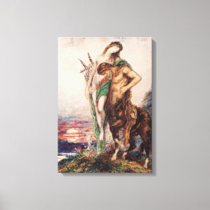 Dode dichter die door een Centaur (Zonsondergang) Canvas Afdruk