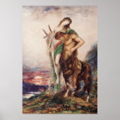 Dode dichter die door een Centaur (Zonsondergang)  Poster (Voorkant)