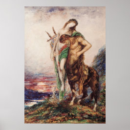 Dode dichter die door een Centaur (Zonsondergang)  Poster