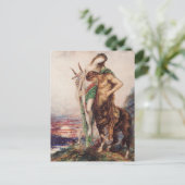 Dode dichter gedragen door een centrum briefkaart (Staand voorkant)