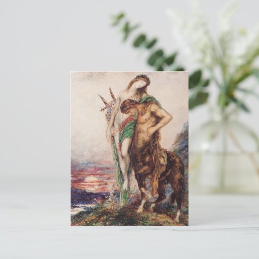 Dode dichter gedragen door een centrum briefkaart (Staand voorkant)