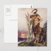 Dode dichter gedragen door een centrum briefkaart (Voorkant / Achterkant)