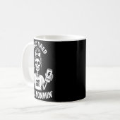 Dode Dode Moeder Leven Nog Steeds Moeder Skelet Mo Koffiemok (Voorkant links)