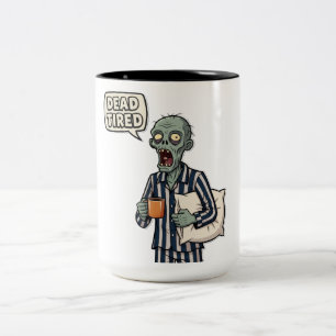 Dode Dof Zombie Halloween Tweekleurige Koffiemok