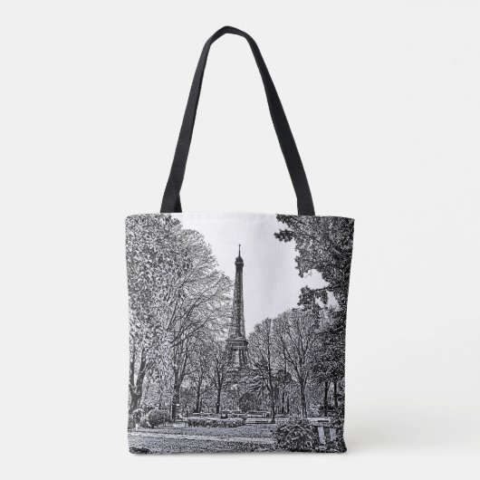 Dode EIFFELTOREN Tote Bag (Achterkant)