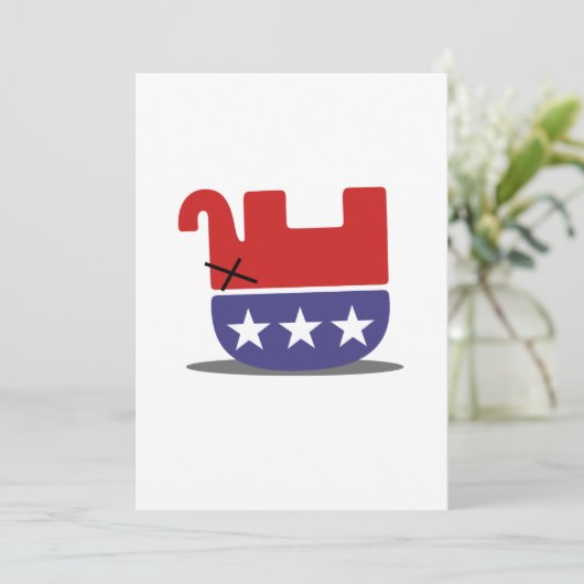 DODE Elephant GOP Kaart (Staand voorkant)