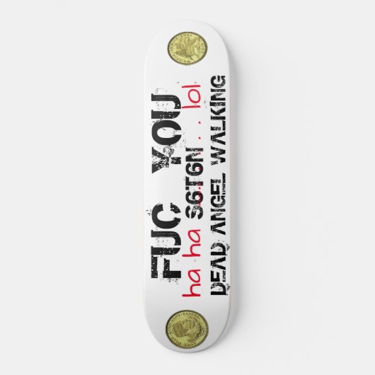 DODE EN GEL WANDELT Ha Ha Lol Skateboard (Voorkant)