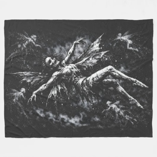 Dode fee door BurnsInHell Fleece Deken (Voorkant (Horizontaal))