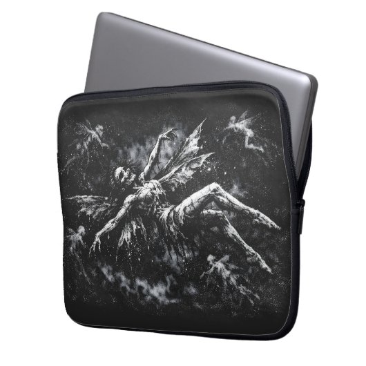 Dode fee door BurnsInHell Laptop Sleeve (Voorkant Links)