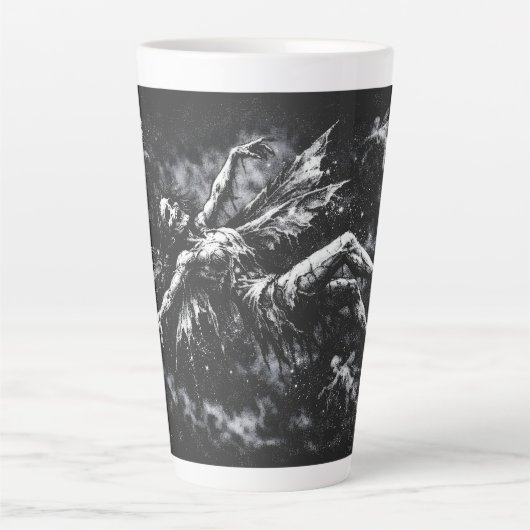 Dode fee door BurnsInHell Latte Mok (Voorkant)