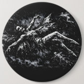 Dode fee door BurnsInHell Ronde Button 6,0 Cm (Voorkant)
