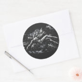 Dode fee door BurnsInHell Ronde Sticker (Envelop)