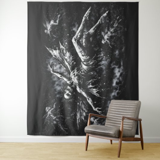 Dode fee door BurnsInHell Wandkleed (In situ)