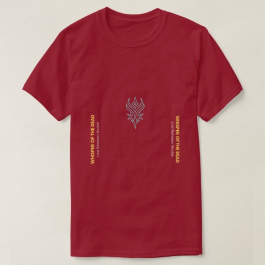 Dode Fluistering Fantasy Rode T-Shirt (Design voorkant)