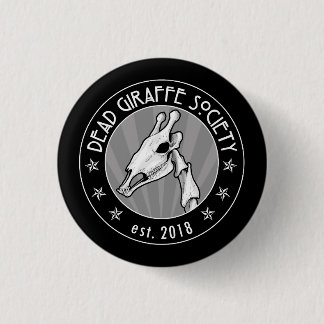 Dode Giraffe Society Ronde Button 3,2 Cm