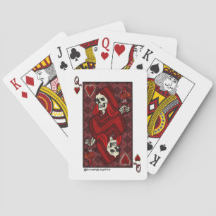 Dode Hartendame Pokerkaarten