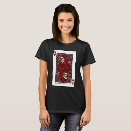 Dode Hartendame T-shirt (Voorkant volledig)
