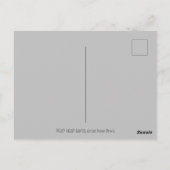 DODE HOOFD SANTA SKULL, CHRISTMAS SKELETON HUMOR BRIEFKAART (Achterkant)