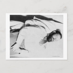 Dode hoofdtekst van het wetsdecreet Jesse James Ph Briefkaart