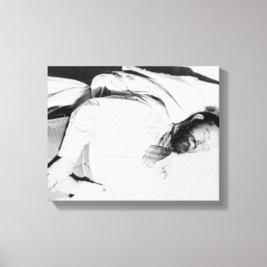 Dode hoofdtekst van het wetsdecreet Jesse James Ph Canvas Afdruk (Voorkant)