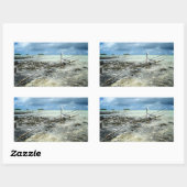 Dode houtsoorten in de Pacifische rechthoekige sti Rechthoekige Sticker (Vel)