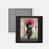Dode Japanse Samurai Warrior Japan Szwaardveer Magneet (Voorkant / Achterkant)